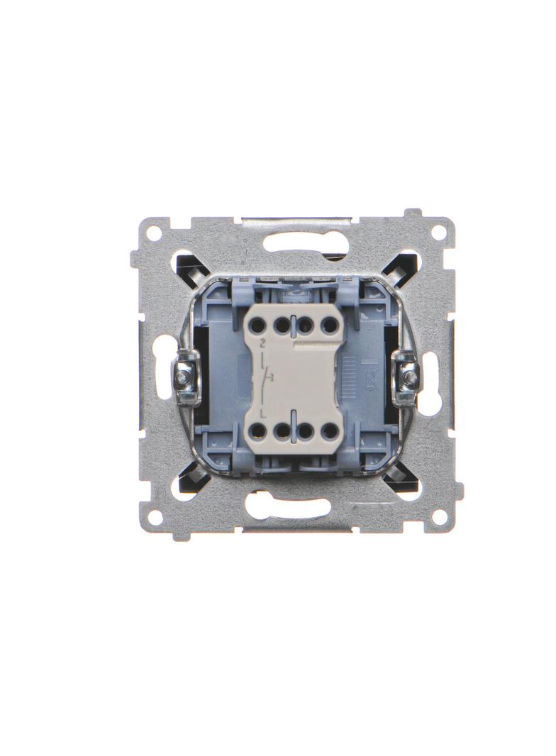 Simon 54 Przycisk „dzwonek” 10A 250V szybkozłączka czarny DD1.01/49 KONTAKT