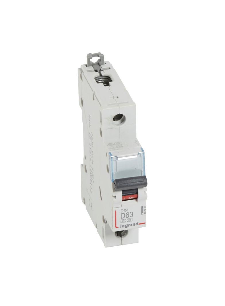 Wyłącznik Nadprądowy S 301 1P D63A 6kA DX3 407977 LEGRAND