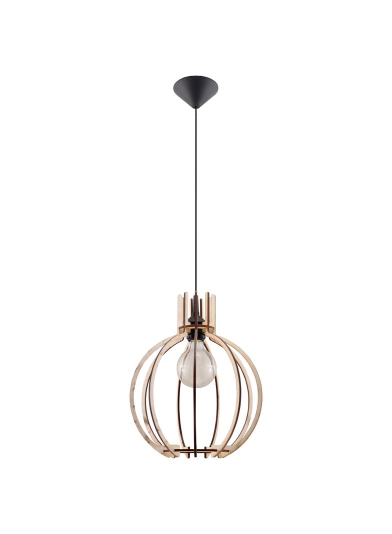 Sollux Lampa wisząca ARANCIA naturalne drewno SL.0391