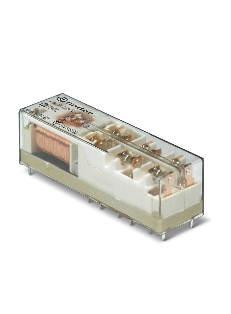 Przekaźnik miniaturowyZ mechanicznie sprzężonymi zestykami serii 50: 5Z + 1 R 8A 24V DC 50.16.9.024.5510 /10szt./ FINDER