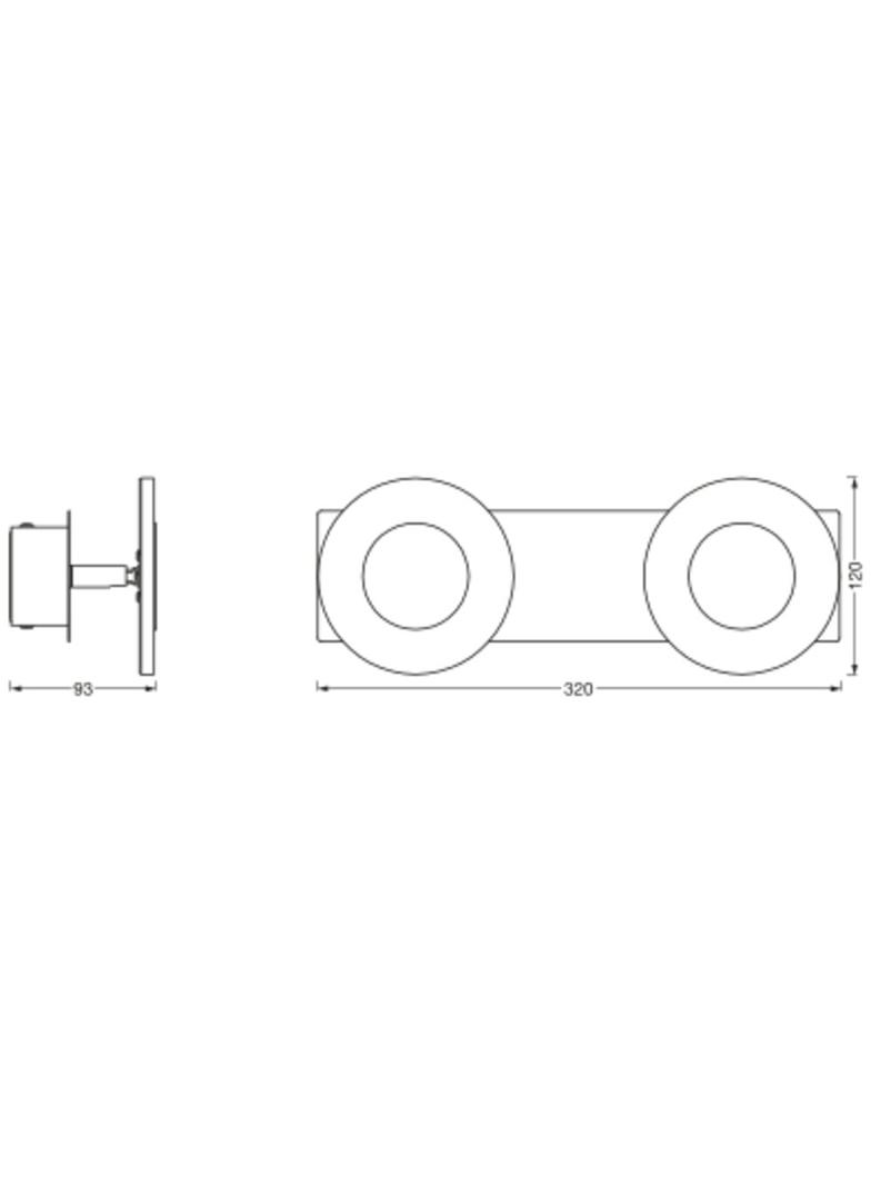 Oprawa SMART+ WIFI ORBIS WAVE 320 IP44 TW CR
