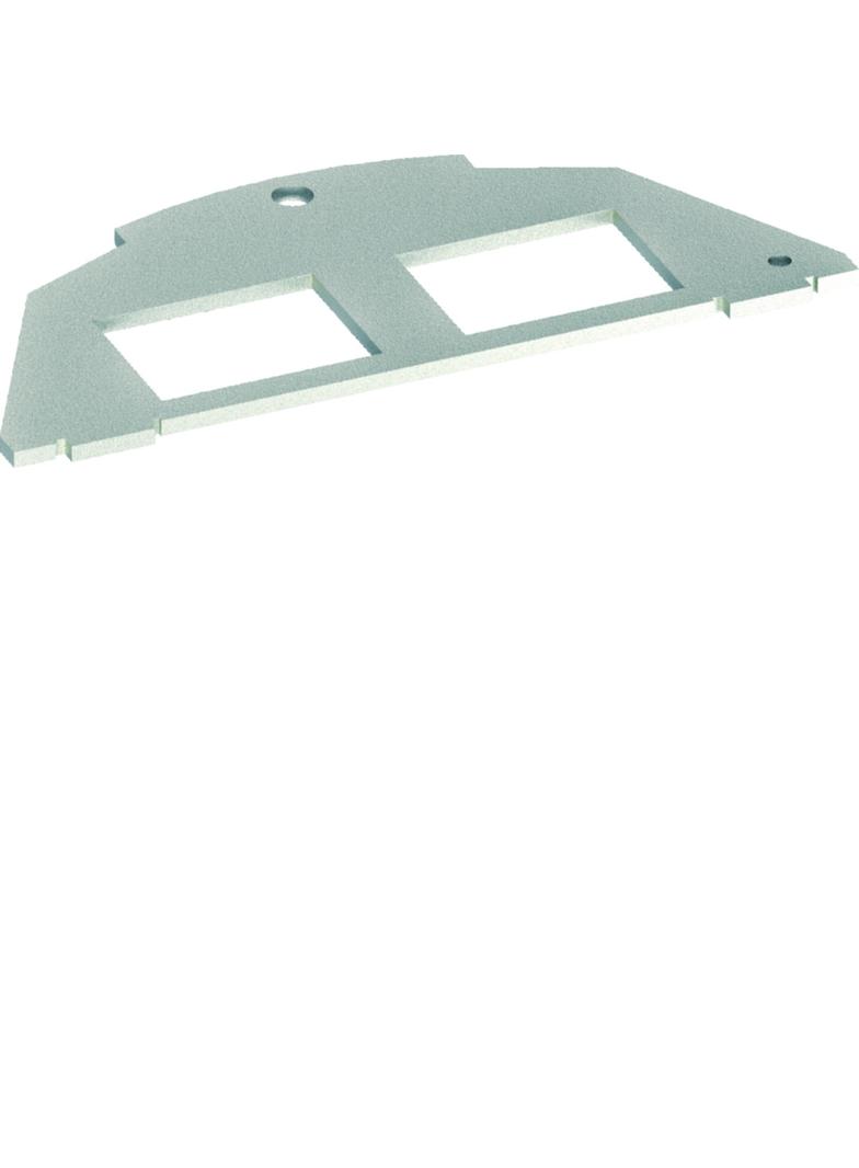 tehalit.VE-EE Płytka montażowa 2xRJ Typ 05 Large Keystone/ AMP 20,1x14,8