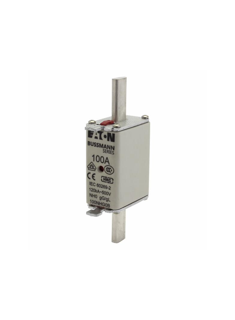 NH FUSE 100A 500V GG/GL SIZE 0 Wkładka NH0 100A 500V GL/GG podwójny wskaźnik 100NHG0B EATON