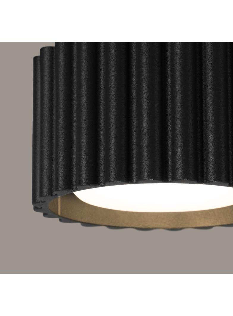 SOLLUX Plafon AURA 1 czarny Gx53 ; SL.1787