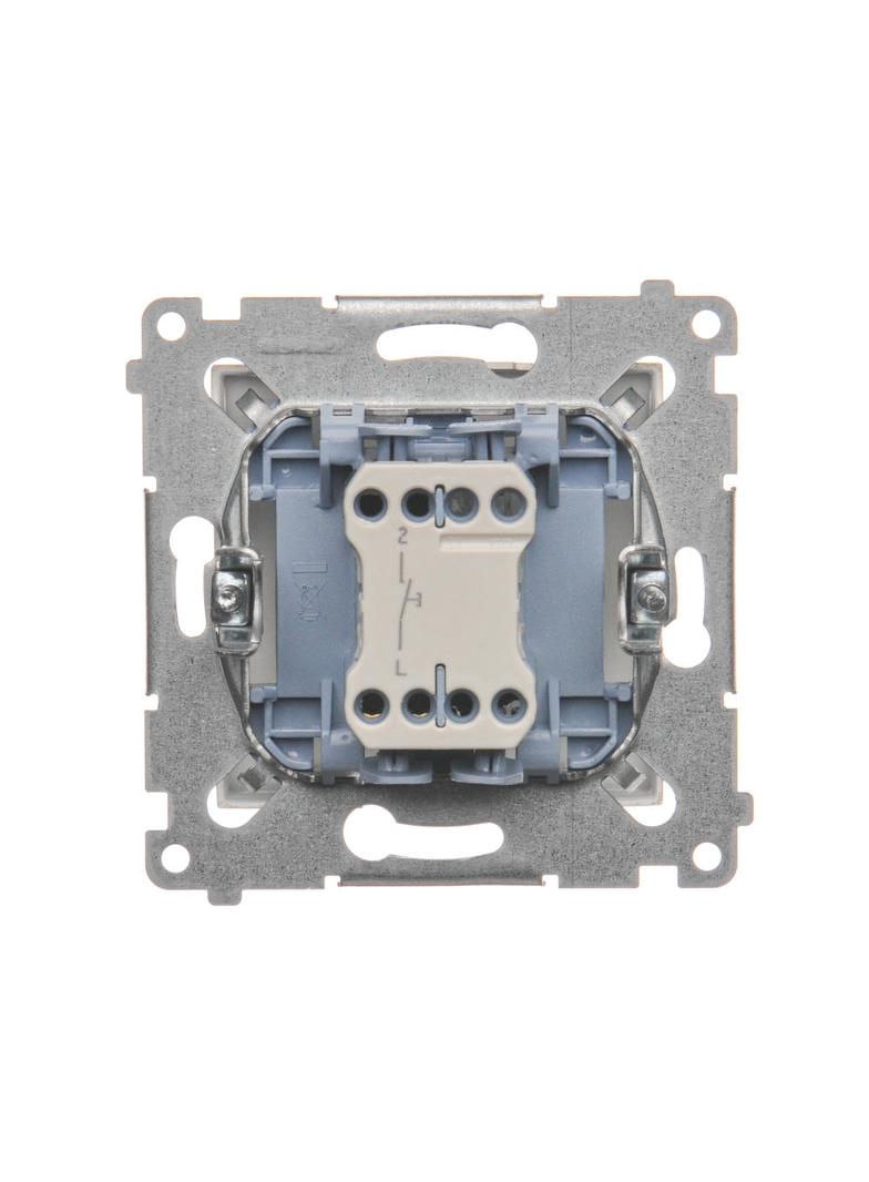 Simon 54 Przycisk pojedynczy zwierny bez piktogramu 10A 250V szybkozłączka złoty mat DP1.01/44 KONTAKT