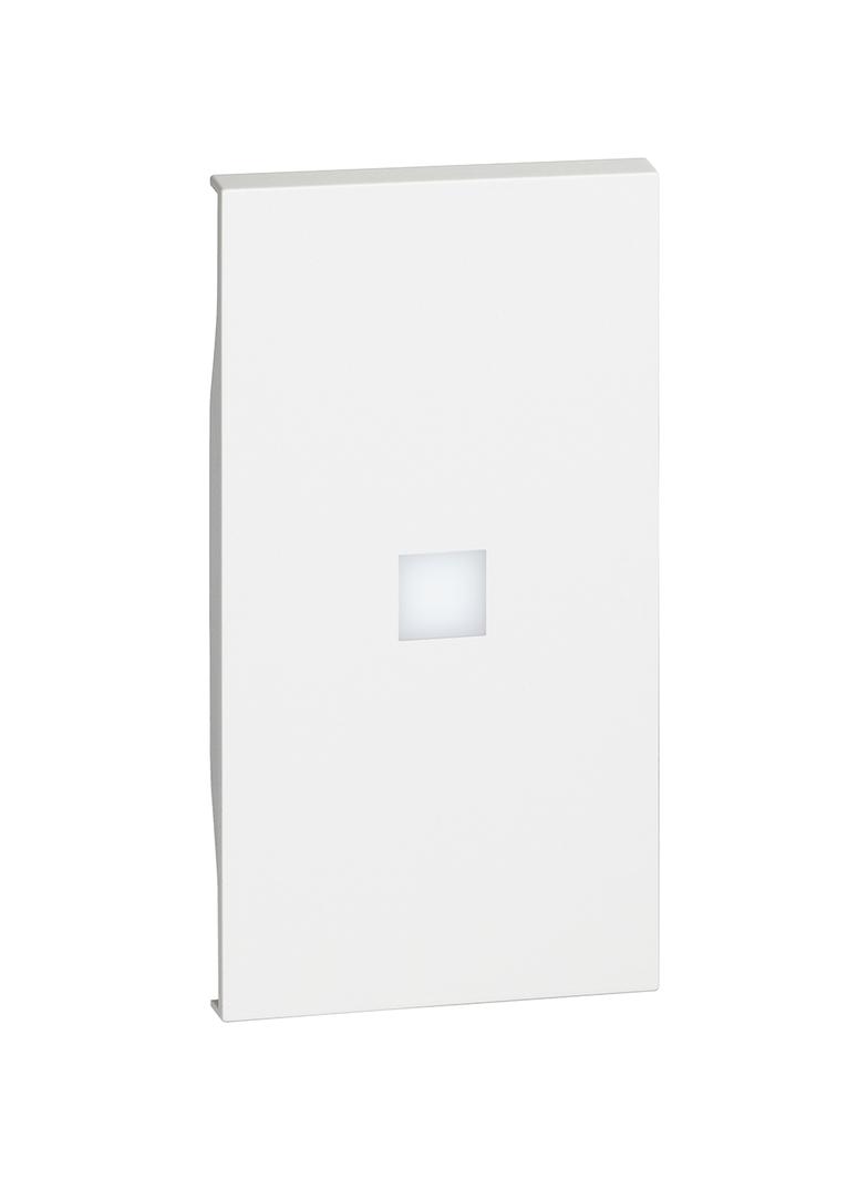 LIVING NOW 'MY HOME' - KLAWISZ Z OKIENKIEM PODŚWIETLENIA - 2 MODUŁY - BIEL, Bticino