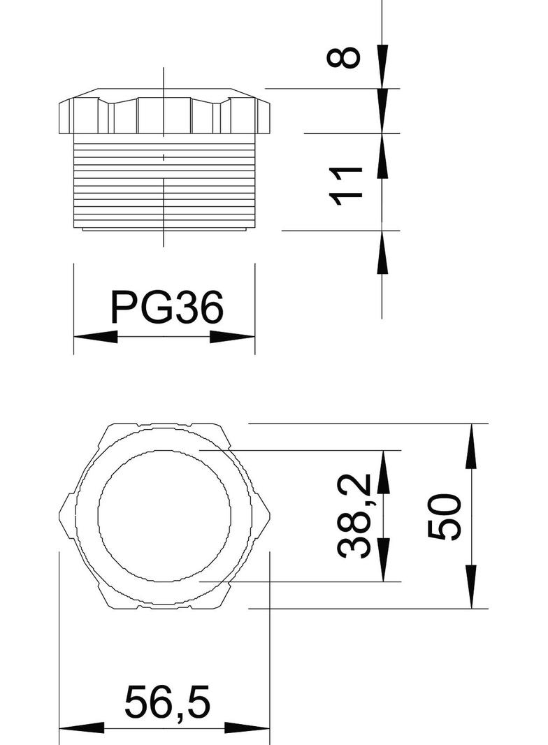 107/E, TULEJA DOCISKOWA PG36 SZ.
