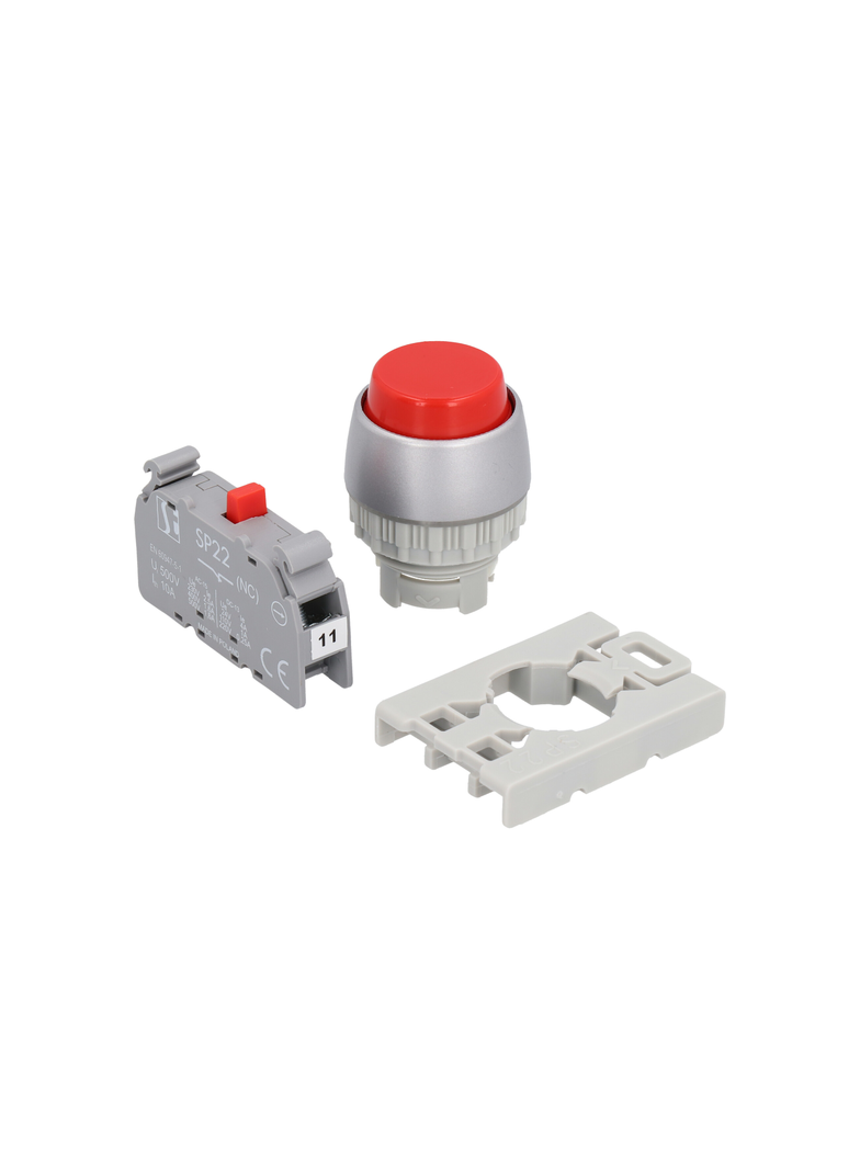 PRZYCISK WYSTAJĄCY ŻÓLTY 1 ROZWIER PIERŚCIEŃ NIKLOWANY