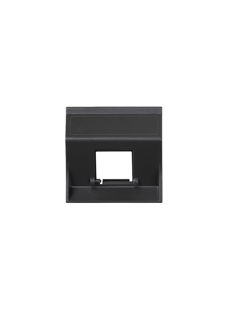 Simon Connect Płytka S500 1x RJ bez osłon skośna do adapterów MD szary grafit