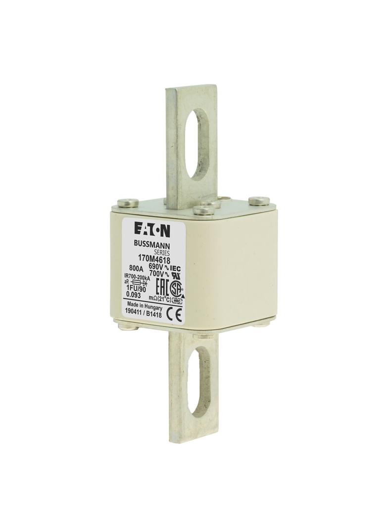 FUSE 800A 690V 1FU/90 AR UC Wkładka szybka 800A AC 690V rozmiar 1 53x69x136 mm aR IEC UL, 170M4618 E