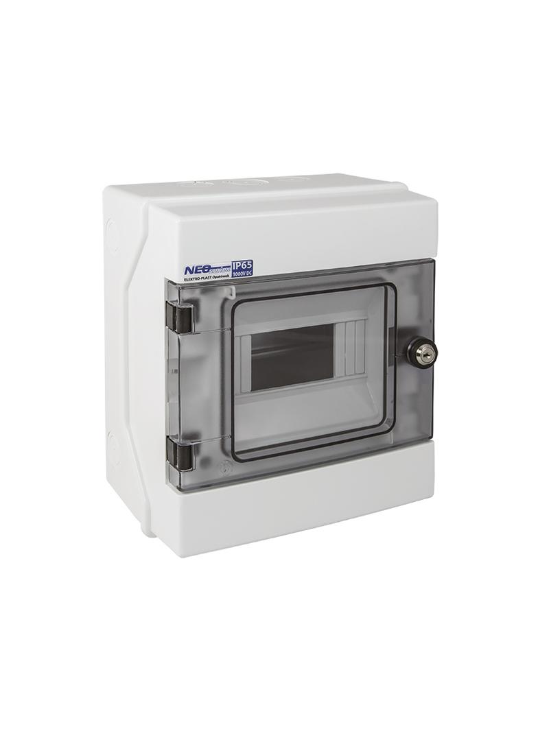Rozdzielnica hermetyczna natynkowa 1x6 z zamkiem IP65 500VAC/1000VDC RH-6/Z 36.4 OPATÓWEK
