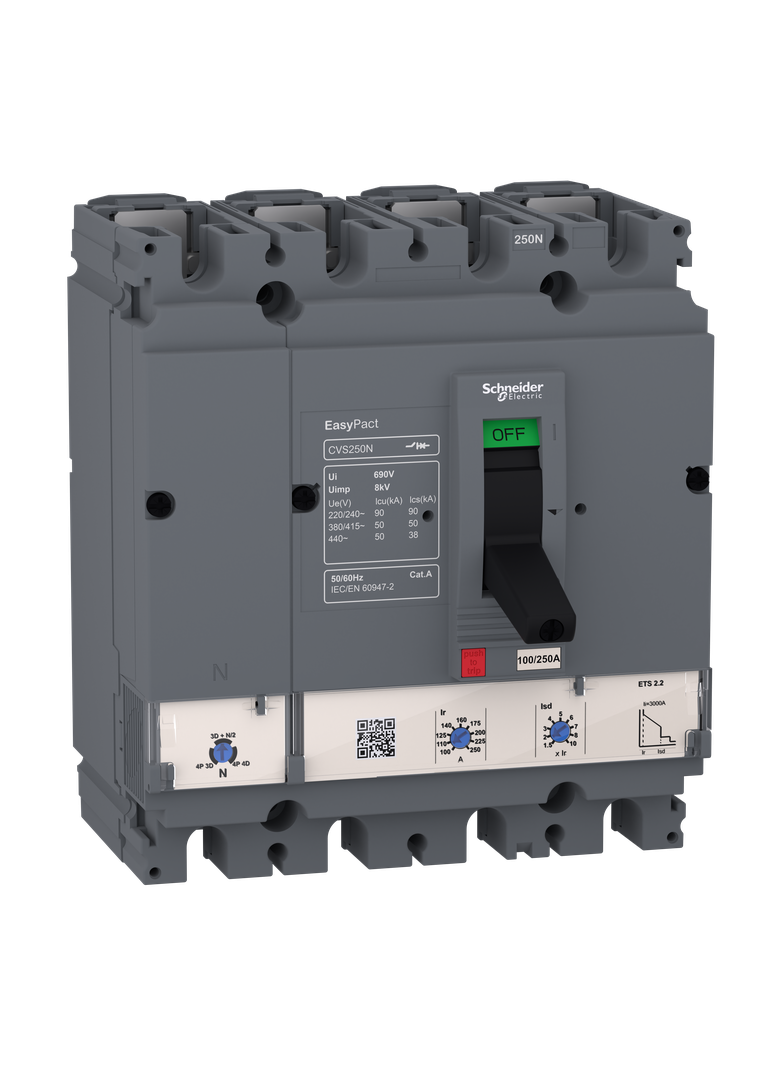 EasyPact CVS100N 100A ETS 2.2 50 kA 4P