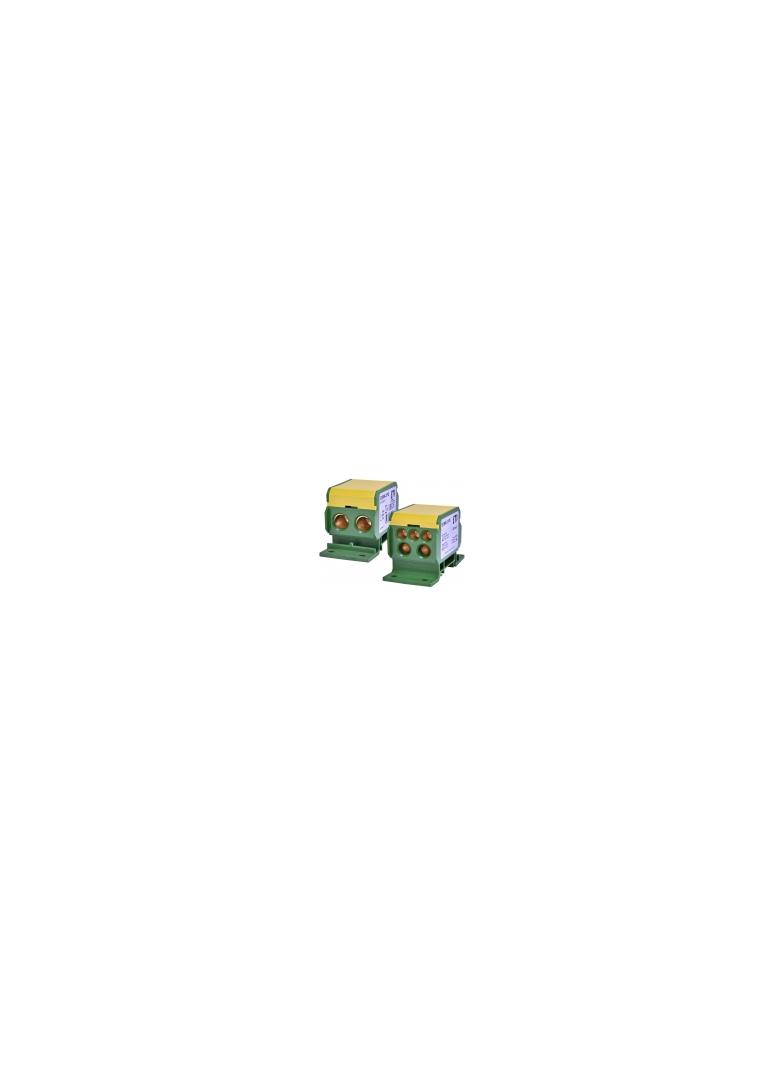 Blok rozdzielczy 160A (2x4-50mm2/2x4-35mm2+3x2,5-25mm2) żółto-zielony EDBM-2/PE 001102413 ETI