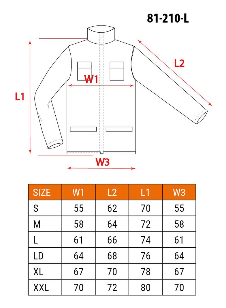 Bluza robocza, rozmiar L/52