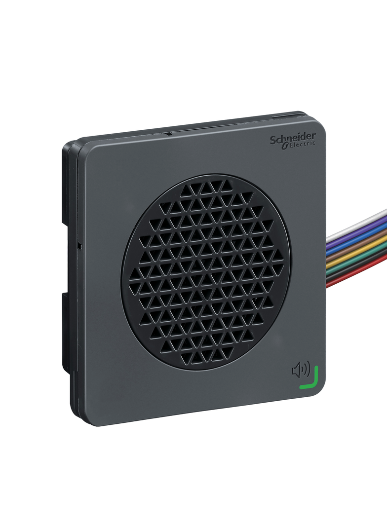 Harmony XVS Edytowalne alarmy głosowe czarny montaż na szynie DIN 72mm NPN 12-24V DC XVSV7BBN Schneider