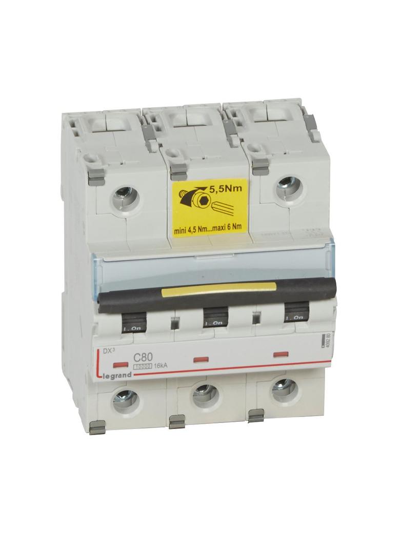DX3 16 kA Wyłącznik trójbiegunowy 80 A, Legrand