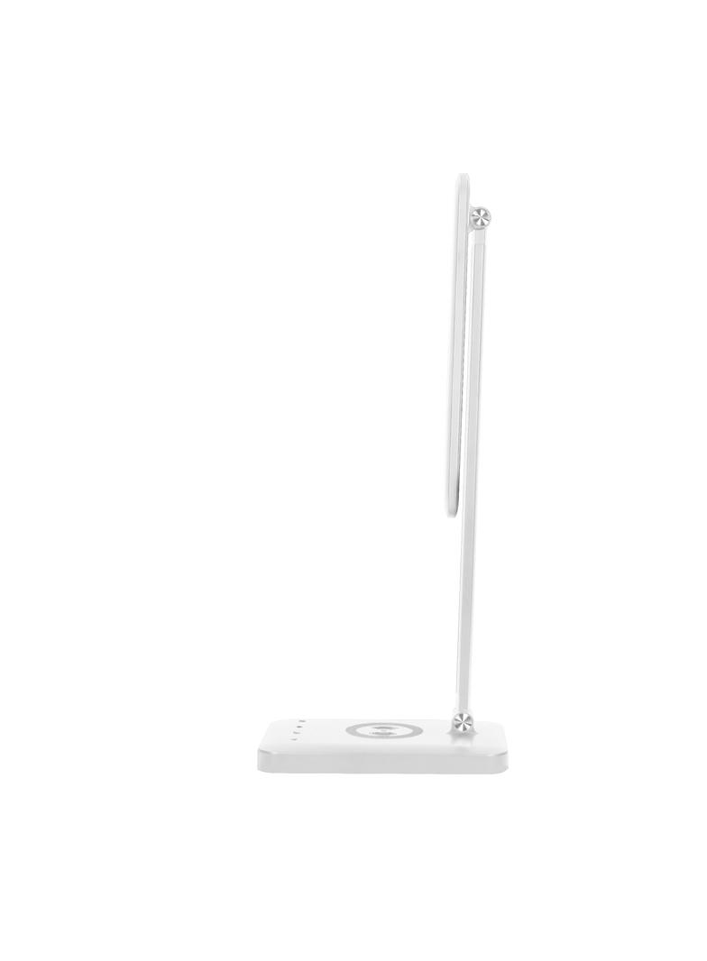 ISIYO LED 7W Lampka biurkowa z ładowarką indukcyjną i usb. 390lm 3000-4000-6000K zmiana barwy temp D