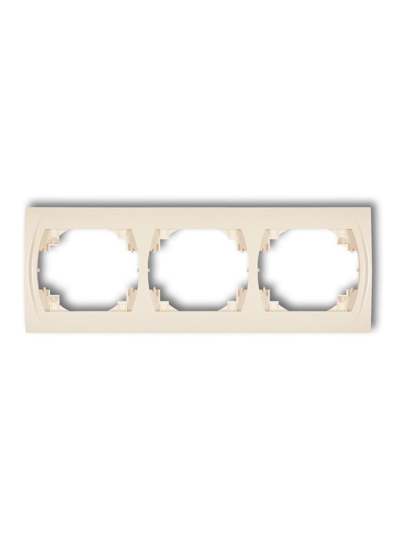 LOGO Ramka pozioma potrójna beżowa