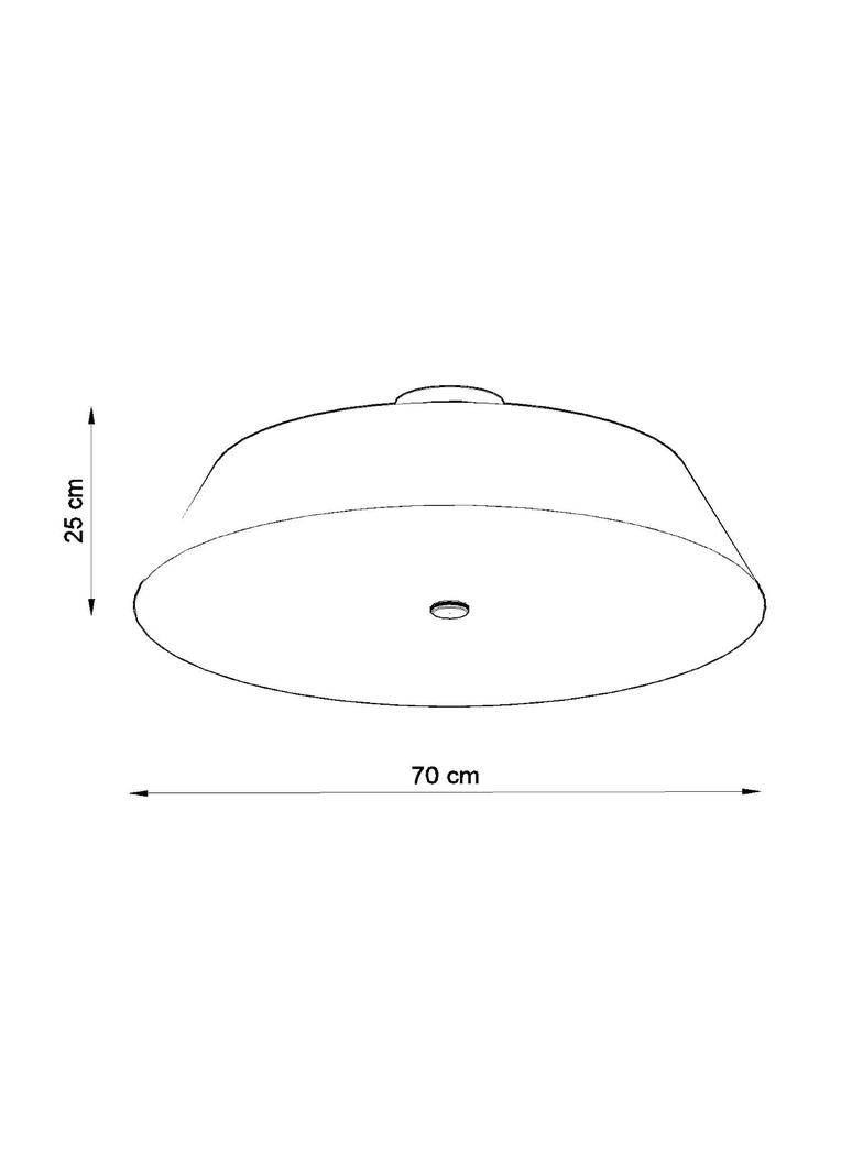 Sollux Plafon VEGA 70 czarny SL.0822