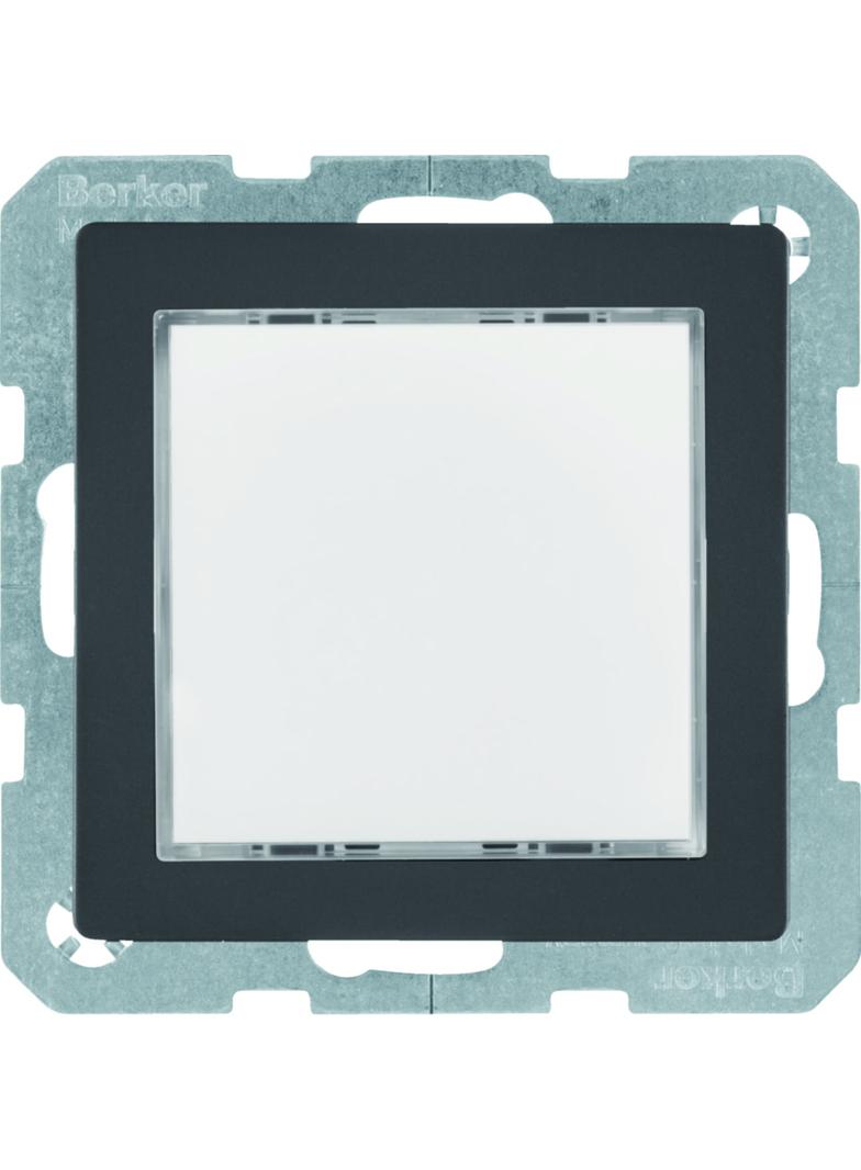 Q.x Sygnalizator świetlny LED podświetlenie czerwone/zielone antracyt, aksamit