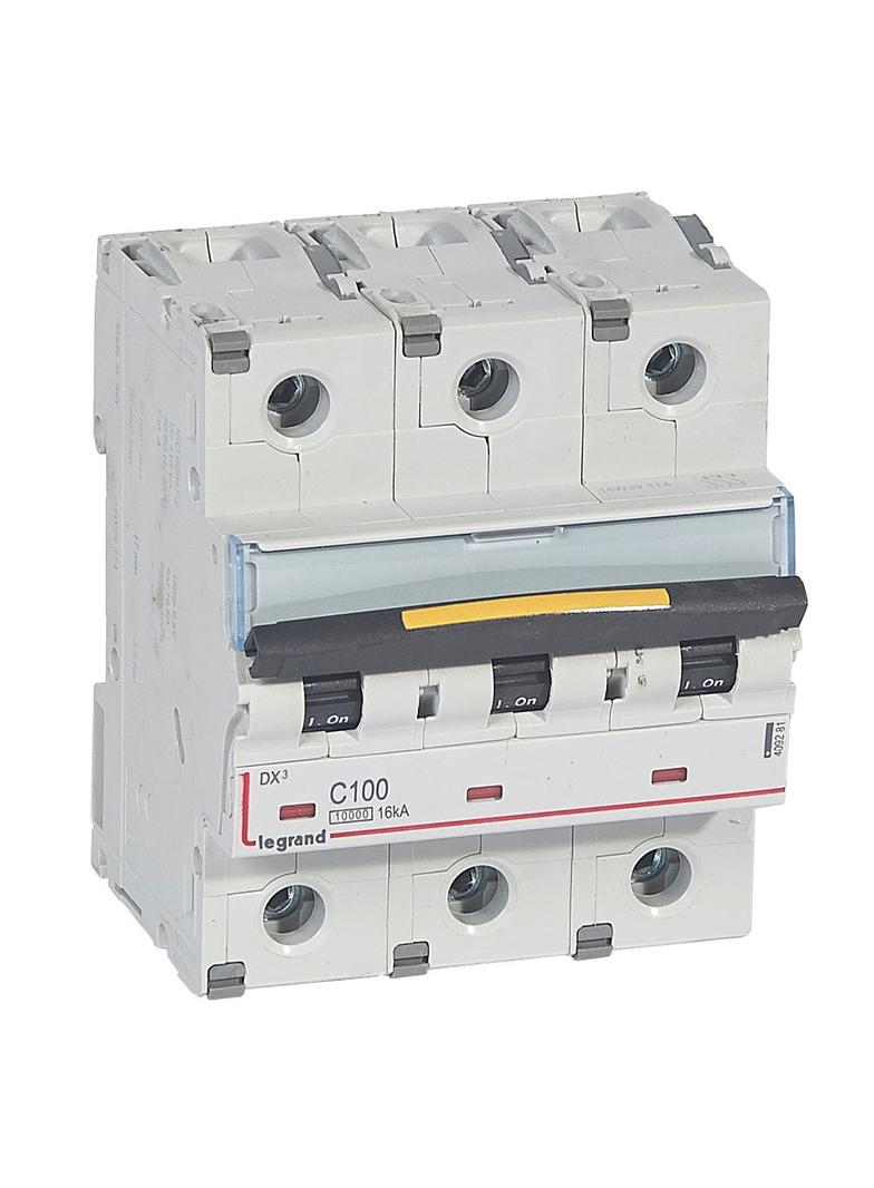 DX3 16 Ka Wyłącznik Trójbiegunowy 100A 409281 LEGRAND