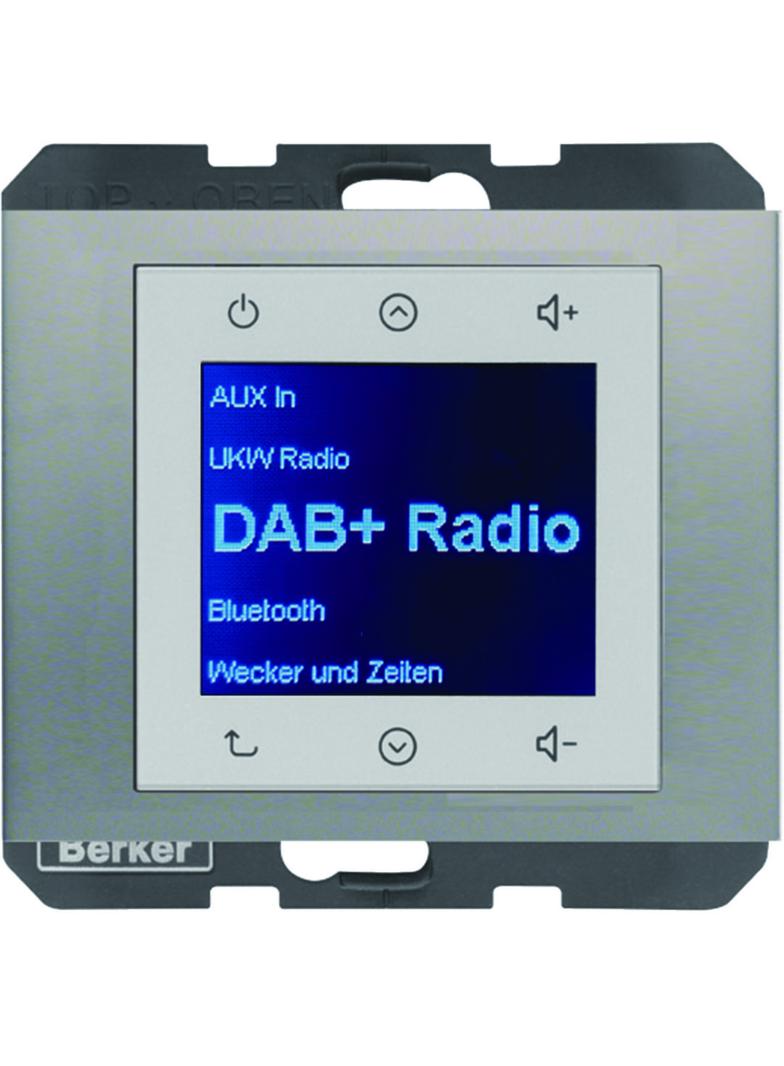 Berker K.5 Radio Touch podtynkowe DAB+ stal szlachetna 29847004 HAGER