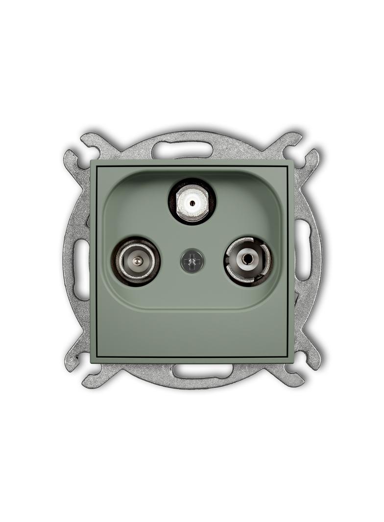 ICON Mechanizm gniazda abonenckiego RTV-SAT końcowego 1,5dB szałwiowy