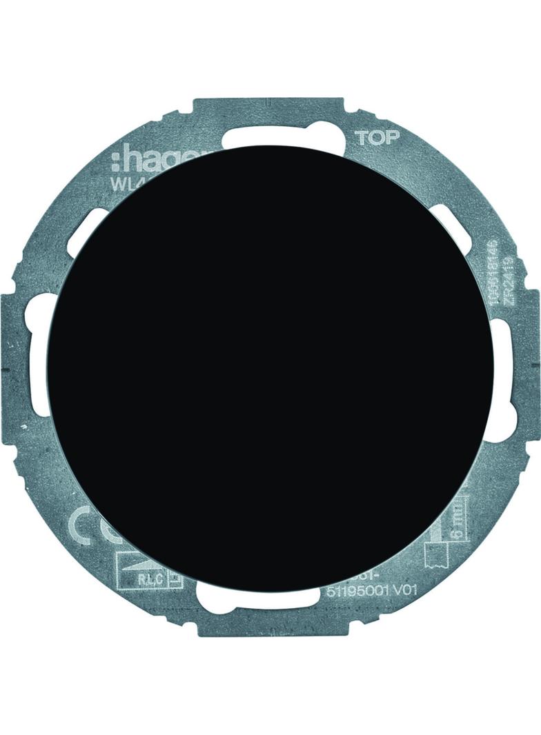 R.classic Ściemniacz obrotowy komfort czarny obc. R/L/C 20-420 W LED 3-100 W Berker 29442045 WL4011BG HAGER