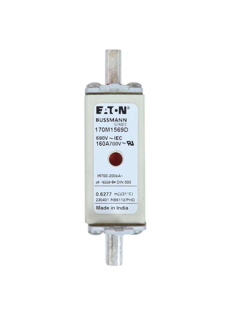 FUSE 160A 690V aR DIN 000 HSDNH Wkładka szybka 160A 690V aR DIN 000 podwójny wskaźnik 170M1569D EATO