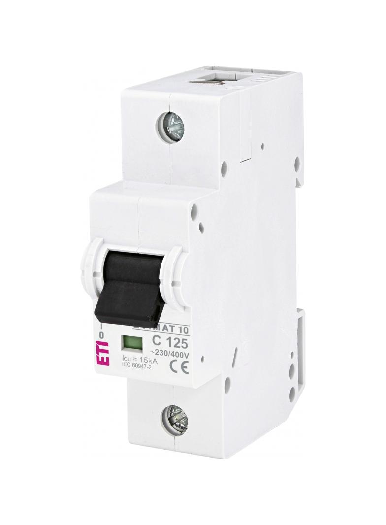 Wyłącznik nadprądowy MAT 10 1P C125A 002131733 ETI