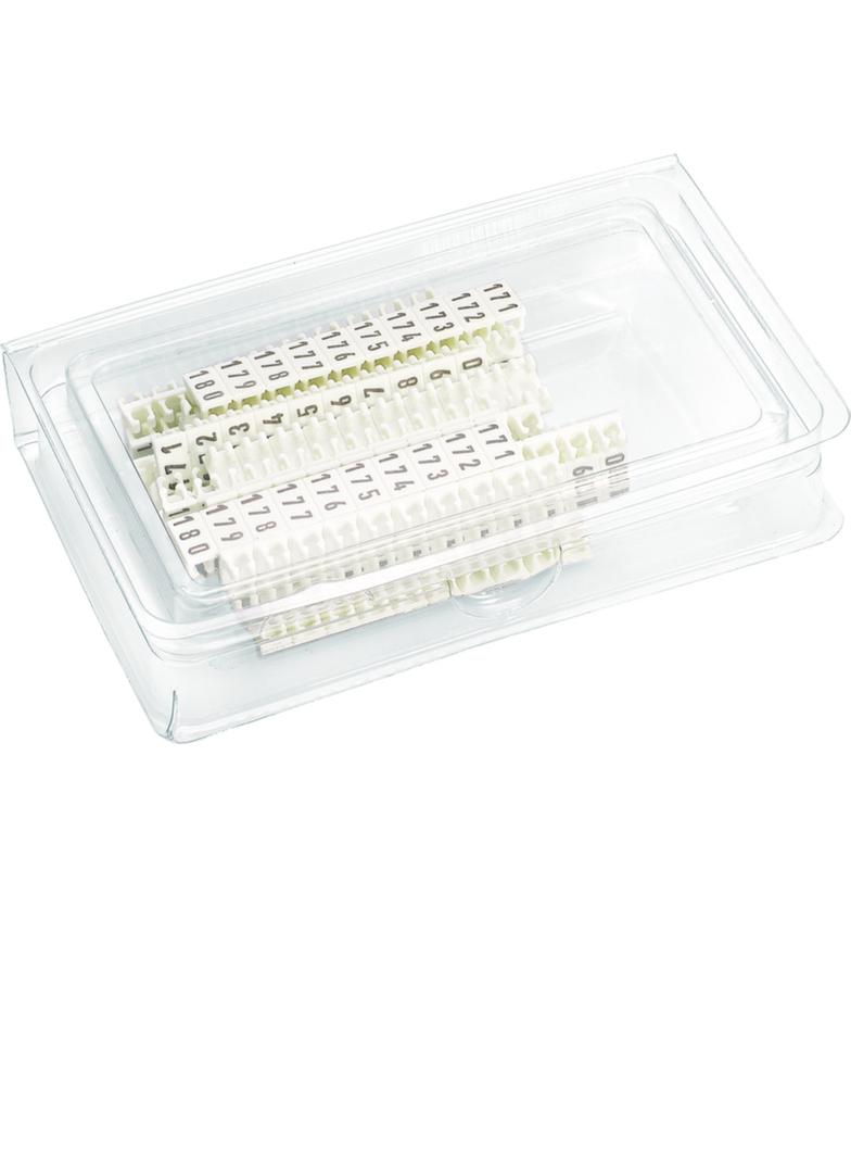 Paski opisowe z cyframi 0-100 25szt. KWL002 HAGER