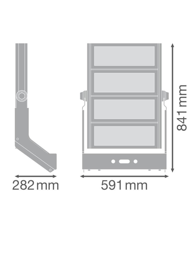 FLOOD MAX LUM 1200W 757 ASYM 50X110 WAL LEDVANCE