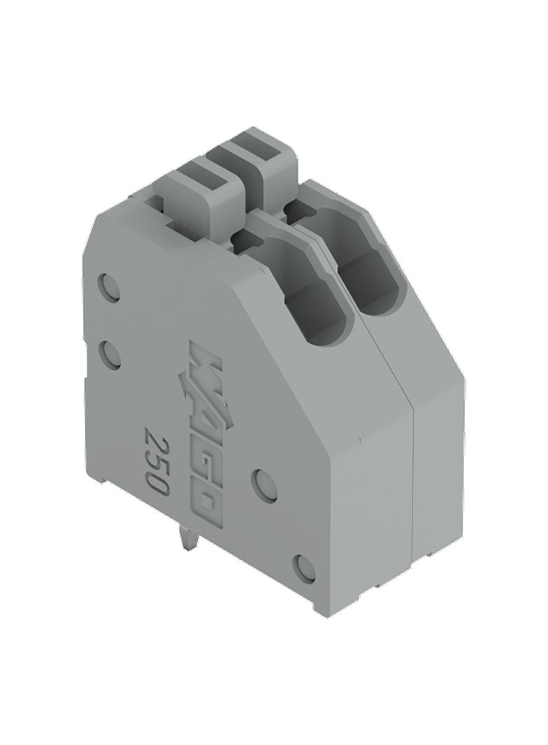 listwa zaciskowa do pł. drukowanych 2-bieg. szara raster 2,54 mm /180szt./ WAGO