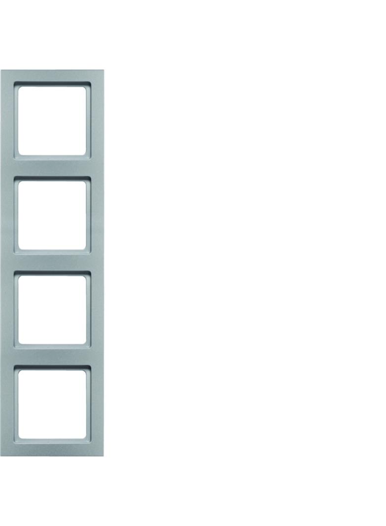 BERKER Q.3 Ramka poczwórna aluminium aksamit lakierowana 10146094 HAGER