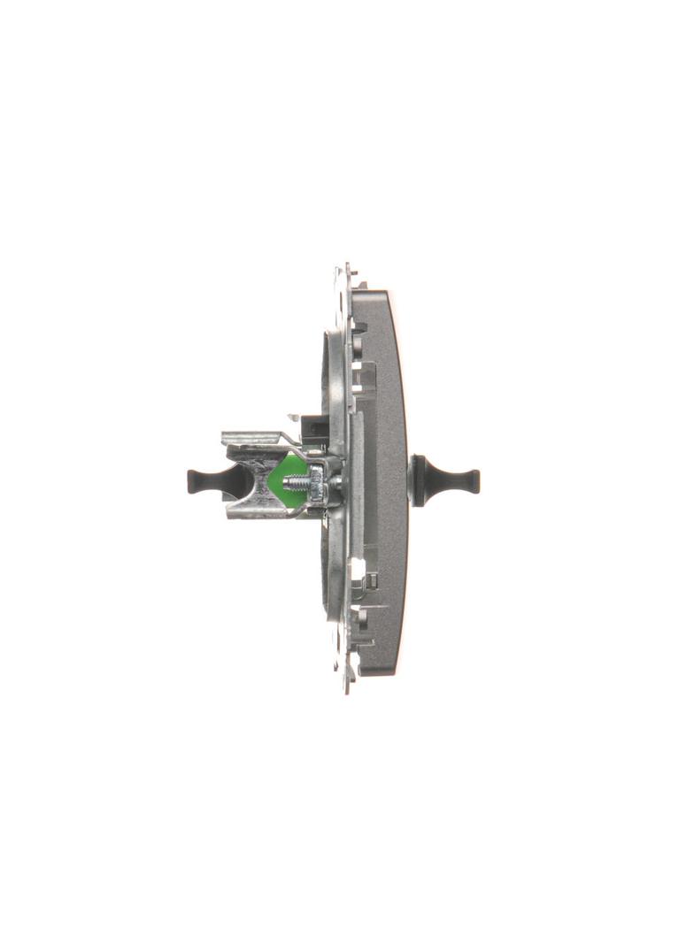 Simon Basic Gniazdo światłowodowe / optyczne pojedyncze SC/APC stal inox