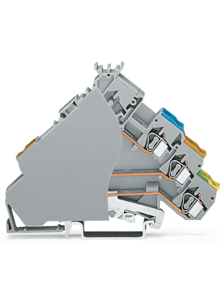 złączka do elementów wykonawczych z PE 2,5 mm2 do wtyków bezpiecznik.