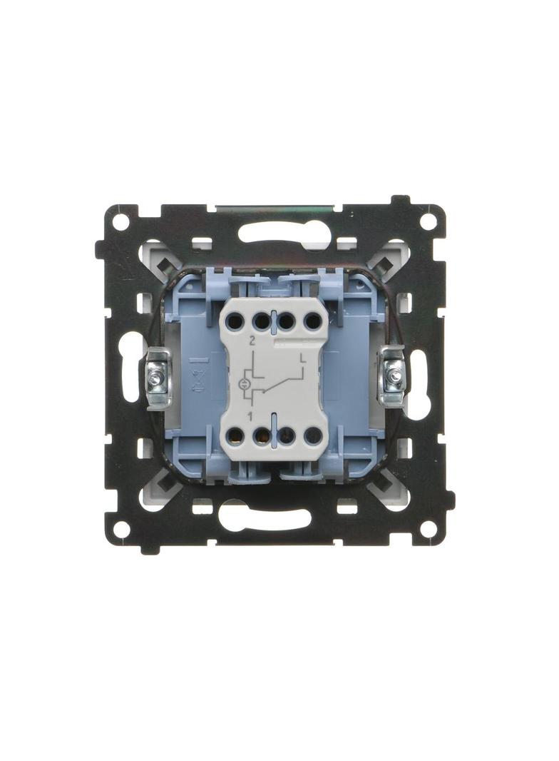 Simon 55 Łącznik schodowy z podświetleniem LED podświetlenie jakW łączniku pojedynczym szybkozłączka Aluminium mat TW6L.01/143 KONTAKT
