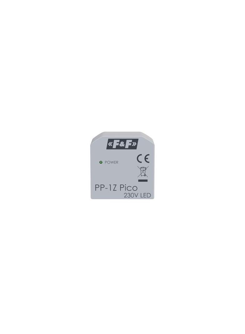 Miniaturowy przekaźnik elektromagnetyczny 1Z 16A montaż podtynkowy,U=100-265V AC,styk:1Z 16A (120A F PP-1Z-LED-Pico F&F