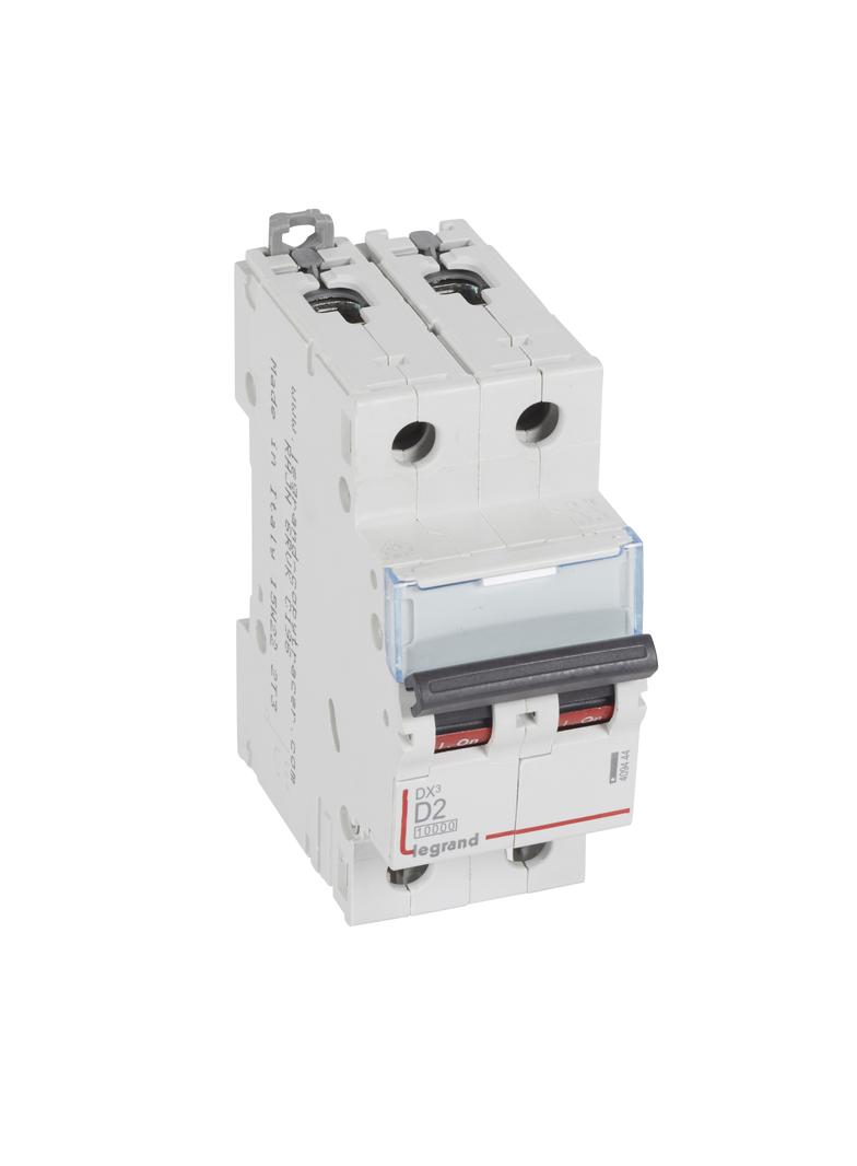 WYŁĄCZNIK NADPRĄDOWY S 312 2P D 2A 10000A SERII DX3, Legrand