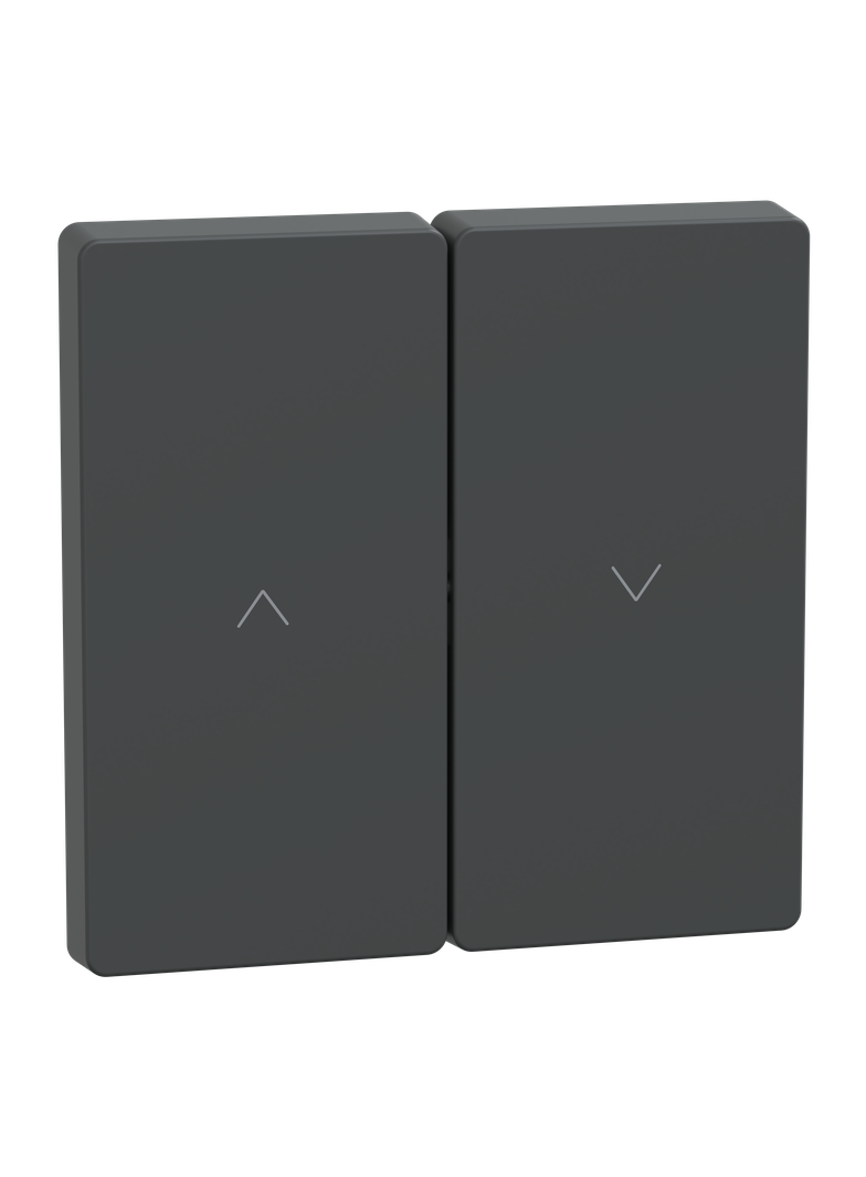 Klawisz podwójny żaluzjowy, antracytowy