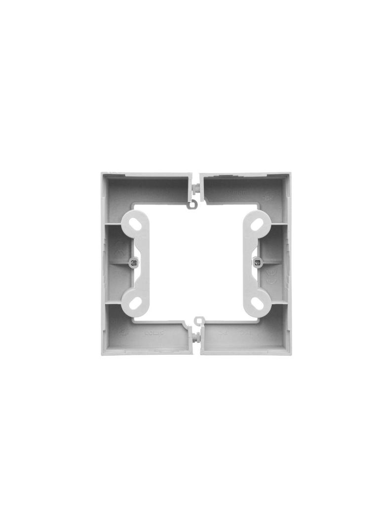 Simon 55 Puszka natynkowa pojedyncza składana do ramek LINE/DUO – Wysokość: 40 mm (1 szt TSC/. = 2 elementy) Jasnoszary mat TSC/114 KONTAKT