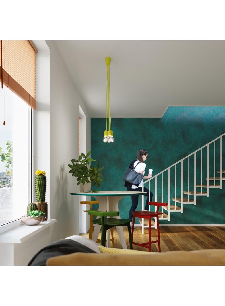 Sollux Lampa wisząca DIEGO 1 żółta SL.0578