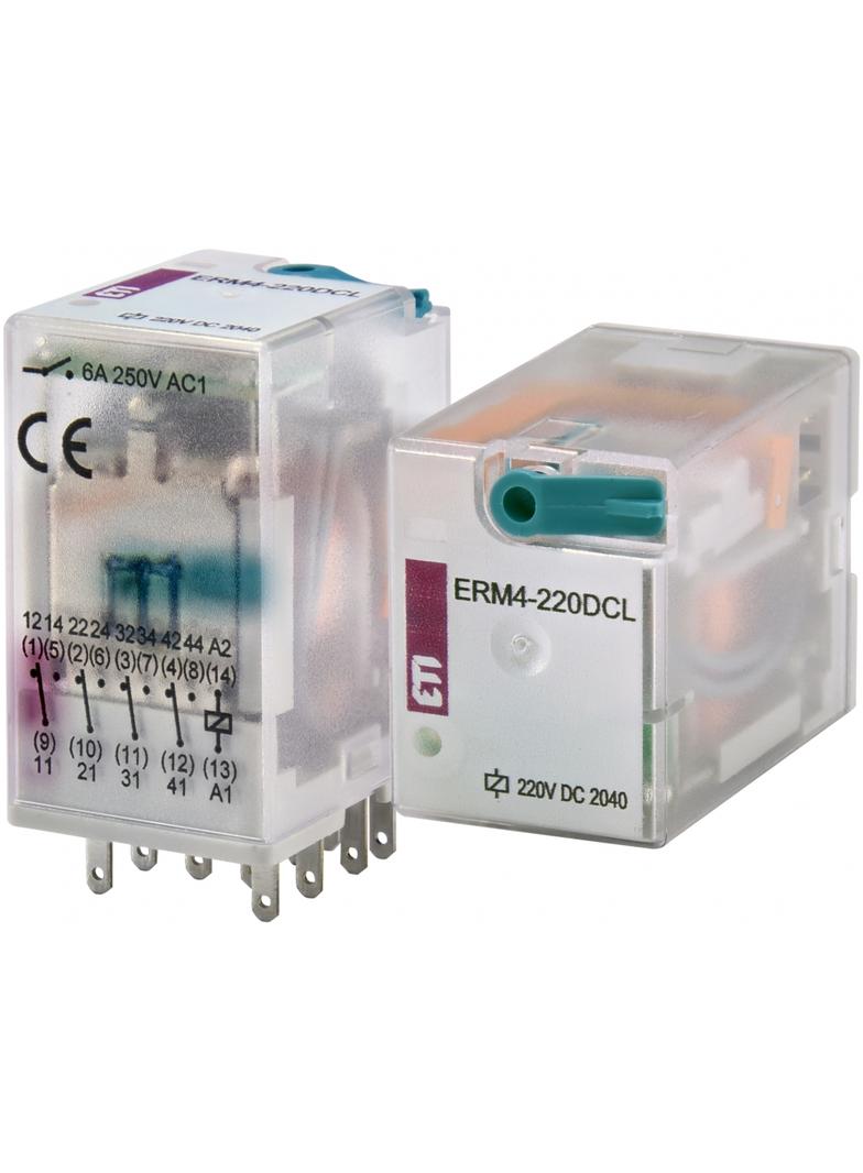 Przekaźnik 4 stykowy 220V DC ERM4-220DCL 002473023 ETI