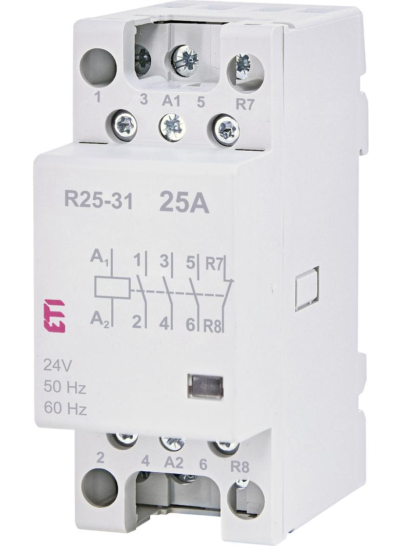 Stycznik modułowy 25A 3Z 1R 2M 4P R 25-31 24V 002462321 ETI