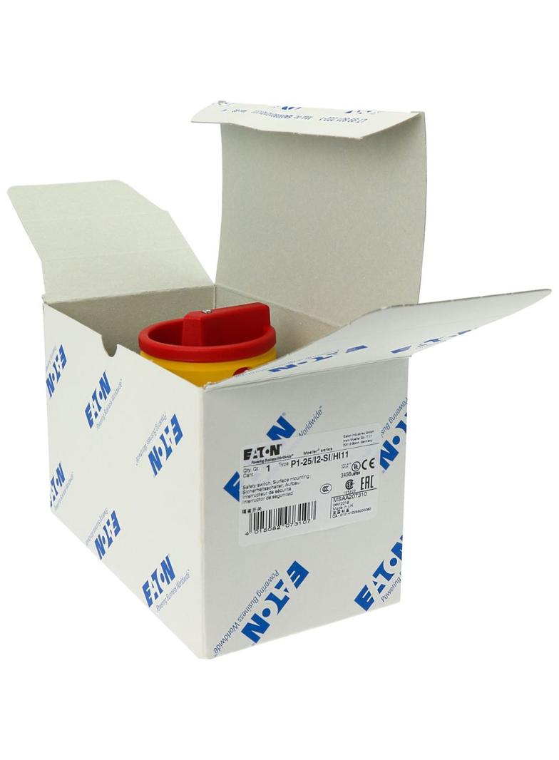 Łącznik krzywkowy 0-1 3P 25A 1Z 1R w obudowie IP65 P1-25/I2-SI/HI11 207310 EATON