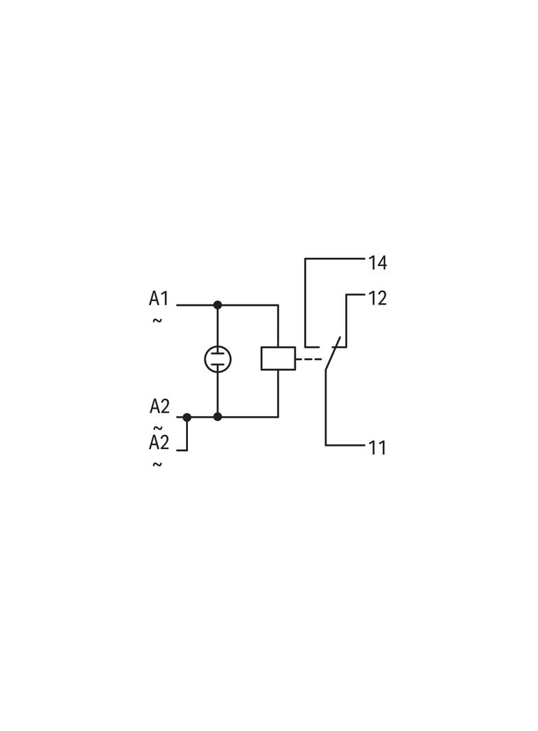 Moduł przekaźnikowy AC 230V szary 789-508 WAGO