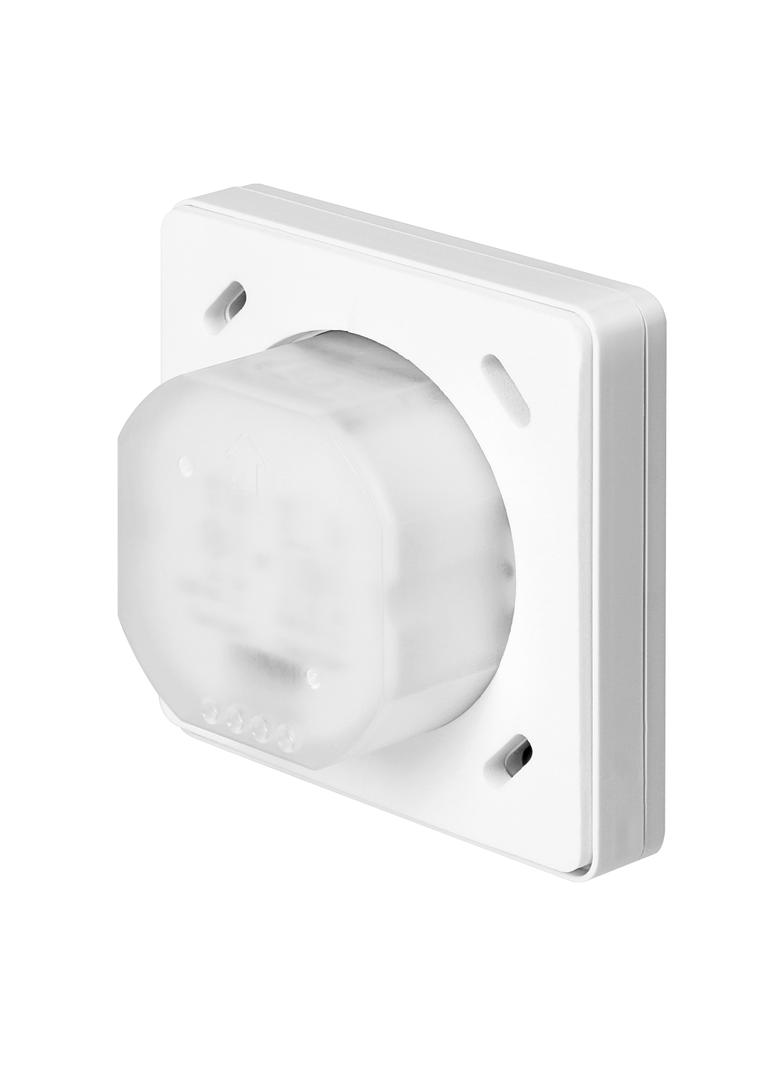 Czujnik ruchu, 2 i 3 żyłowy, 190 st. IP65, 500W, zasięg max. 20m, do puszki, biały