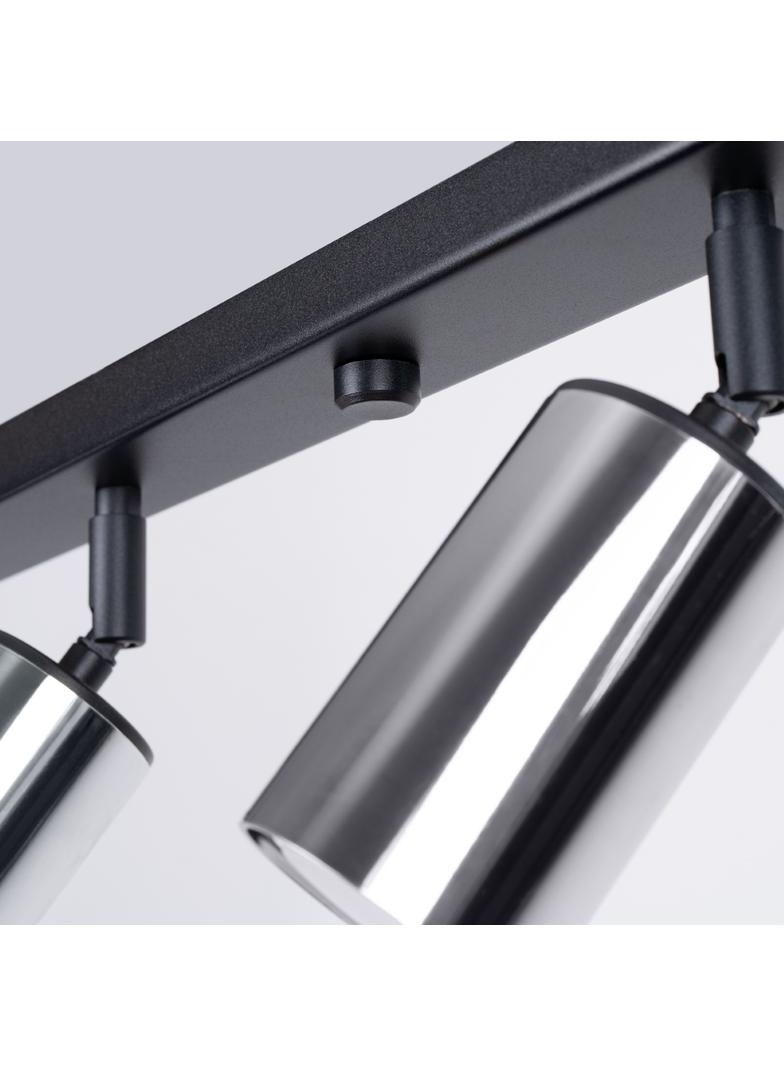 Plafon WINX 6L czarny/chrom