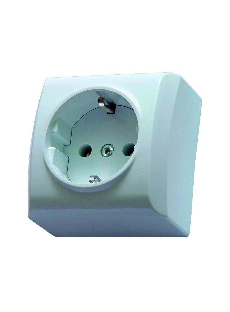 Gniazdko schuko 230V z zestawem montażowym EGN-1BS/00 001101368 ETI