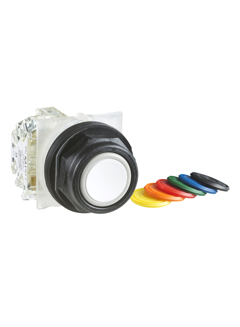 Harmony 9001SK Przycisk kryty O30 7 kolorowy samopowrotny 1 NO plastikowy ośmiokątny